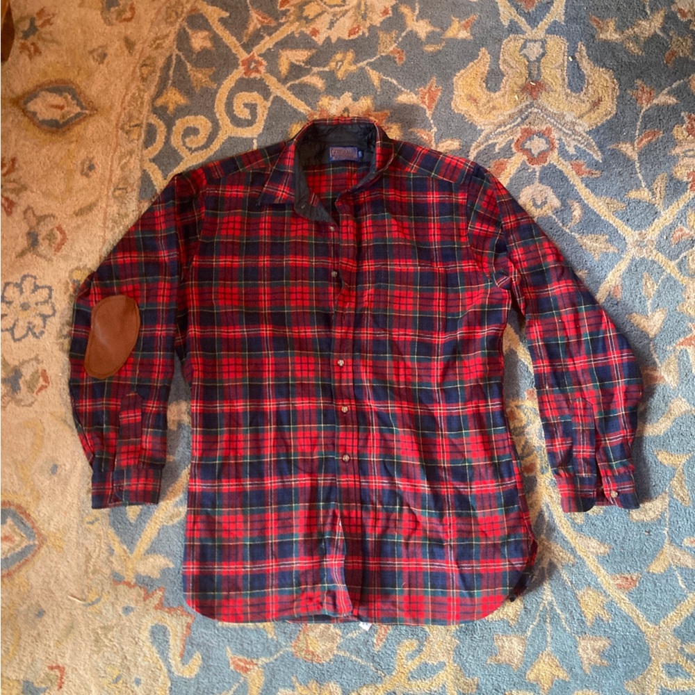 Pendleton Wool XL Long Plaid Shirt